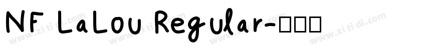 NF LaLou Regular字体转换